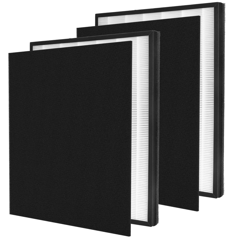 2 Packs H13 True HEPA Replacement filter Compatible with InvisiClean Claro IC-4524 Air Cleaner Purifier with Activated Carbon Pre-filter 2 HEPA +2 Pre-filters