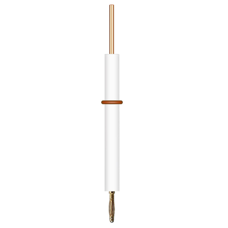 stonylab Electrode Holder Terminal, PTFE Rod for Electrode Holder PTFE Body with Plastic Protective Sleeve Electrode Holder Clamp Terminal Electrochemical Accessories