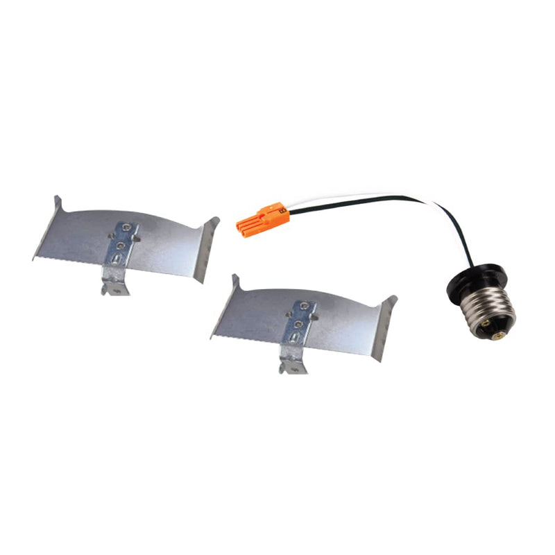 HALO SMD4 Friction Clips and Edison Base Adapter SMD4ACCKIT, white