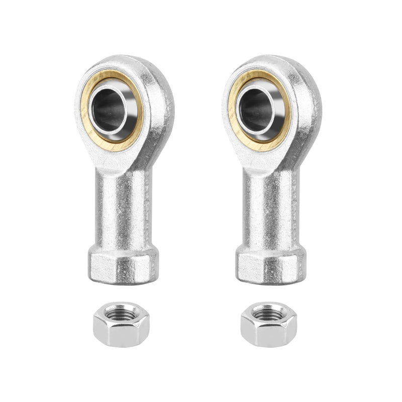 PHS6 Rod End Bearing, 2pcs 6mm Bore Pre-Lubricated M6x1.0mm Metric Female Thread Right Hand Heim Joint with Jam Nuts PHS