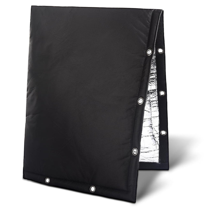 Outdoor Backflow Preventer Cover- 16''W x 20''H, Winter Freeze & Weatherproof Protection for Irrigation Pipes & Sprinkler Valves- Black Black-16''W x 20''H