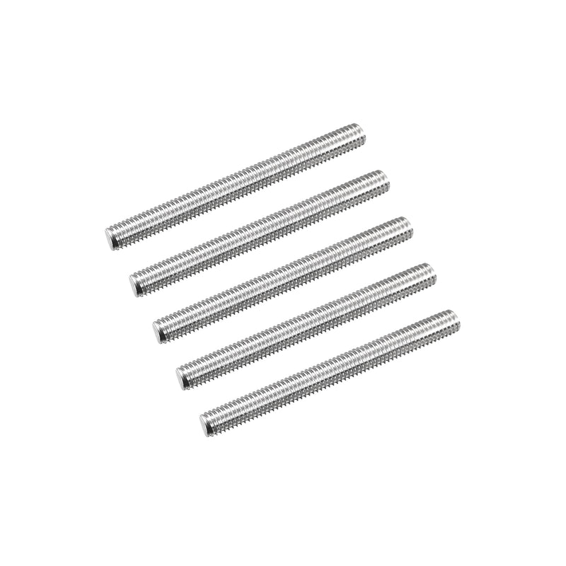 MECCANIXITY Fully Threaded Rod M5 x 50mm 0.8mm Thread Pitch 304 Stainless Steel Right Hand Threaded Rods Bar Studs 5 Pack