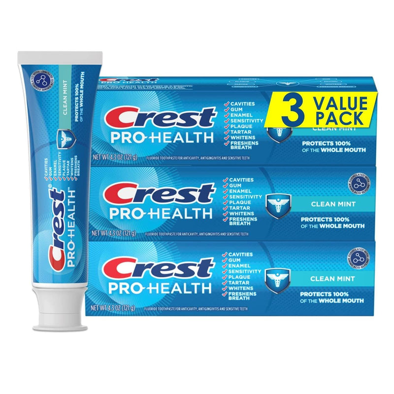 Crest Pro-Health Clean Mint Toothpaste (4.3oz) Triple Pack New