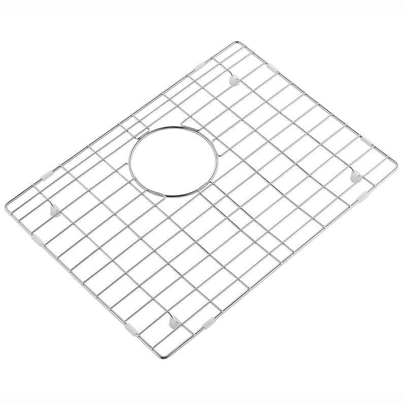 19.1 in. x 14.1 in. Rear Drain Kitchen Sink Bottom Grid with Supersoft Silicone Feet in 304 Grade Stainless Steel