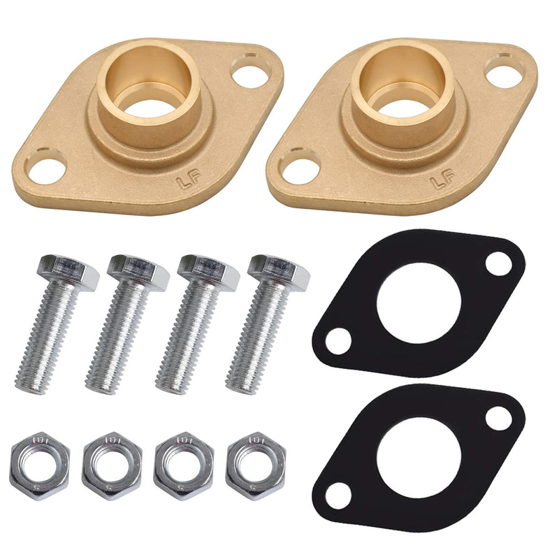 HYDRO MASTER Solid Brass Flange Kit with Gaskets, 3/4" Sweat, For Radiant Heating Systems (3/4" SWEAT)