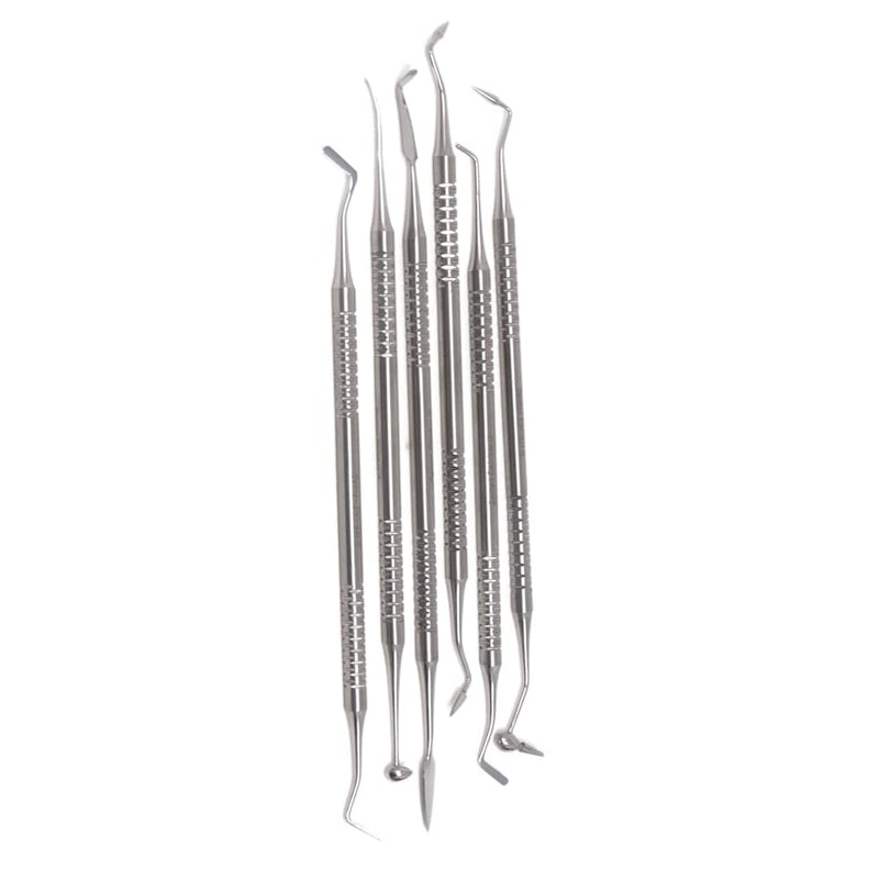 Composite Resin Filling Instruments 6 Pcs Set - Dental Filling Spatula Kits for Resin Aesthetic Repair & Cavity Preparations - Composite Filling Restorative Oral Care Instruments 6 Pcs Composite Filling Set