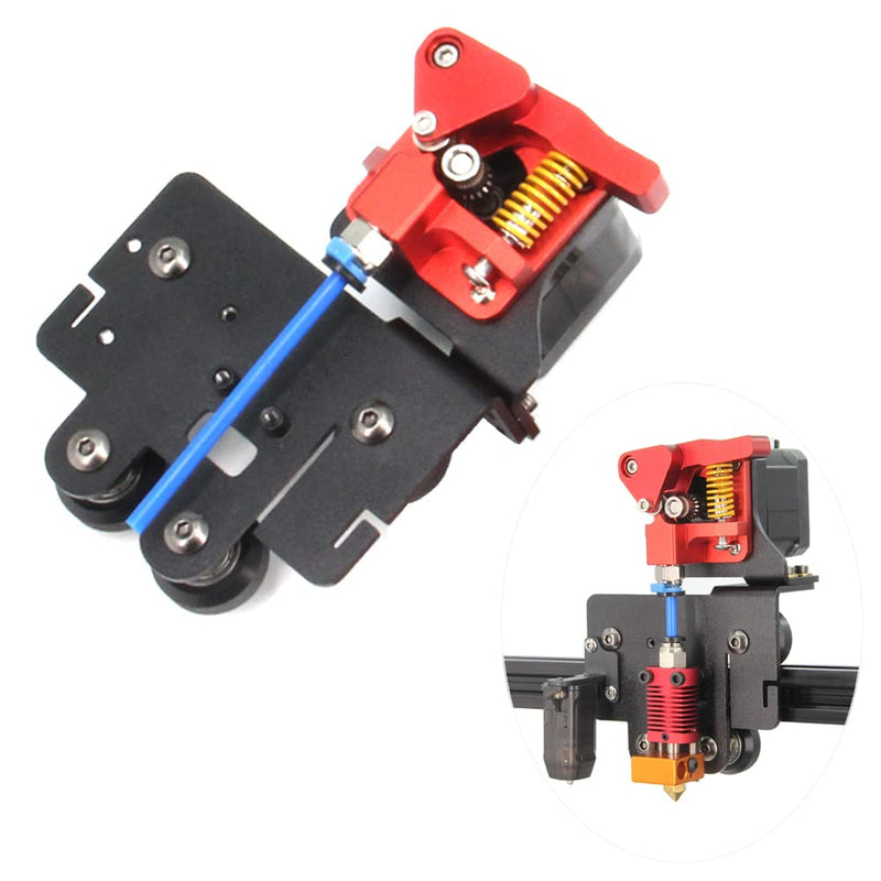Ender 5 pro Direct Drive Upgrade Kit Aluminum Plate with Dual Gear Extruder with Motor, Easy Print TPU Flexible Filament for Ender 5 (Aluminum Plate+Dual Extruder+Motor Kit) Aluminum Plate+Dual Extruder+Motor Kit