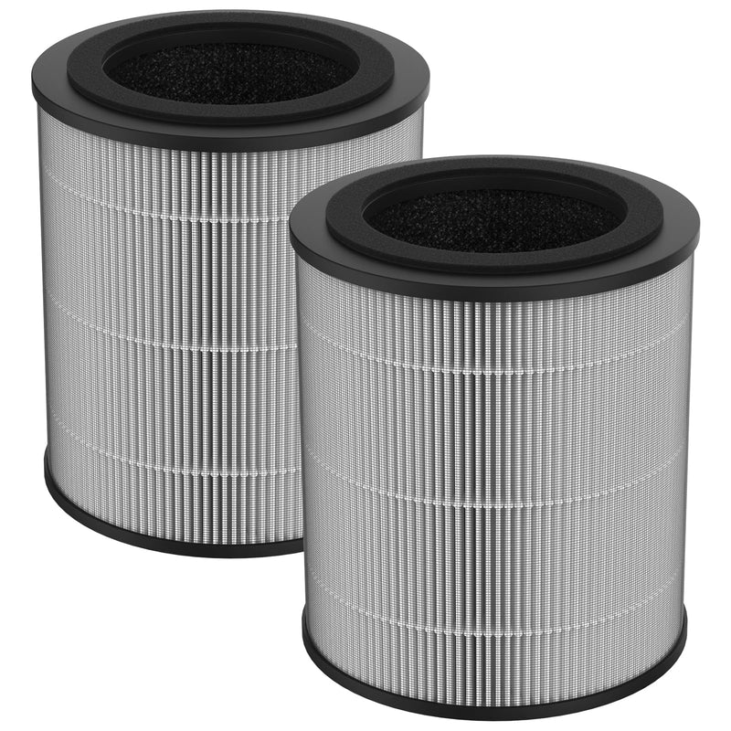 JF100 Replacement Filter, 3-in-1 H13 True HEPA and High-Efficiency Activated Carbon Filter, 2-Pack 2 Pack