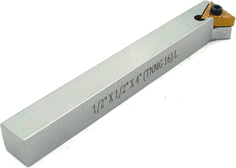 Indexable Tool Bit 1/2" Shank for Fly Cutter for Milling II Replaceable TNMG16 Carbide Insert II Metalworking, Facing, Turning Tool