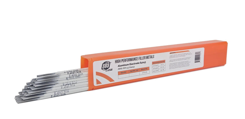 SÜA - Aluminum E4043 Stick Electrode Rod 3/32" x 14" - (0.5 Lb = 26 Rods) 3/32" - 0.5 Lb