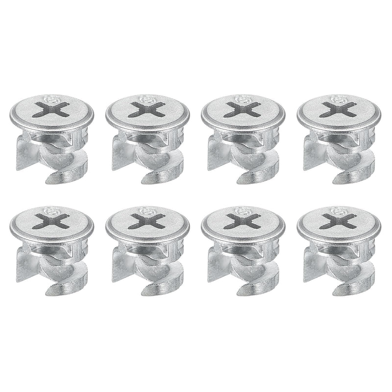 HARFINGTON Cam Lock Nut for Furniture, 8pcs 12x10mm Joint Connector Locking Nuts Furniture Connecting Cam Fittings 8