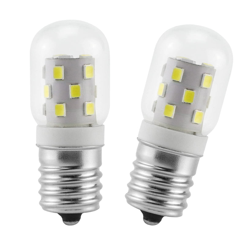 LED 8206232A Microwave Light Bulb (2 Pack) E17 LED Bulbs Replacement 8206232A Whrilpool Microwave 40w Light Bulb - 360LM Daylight White 6000K for Refrigerator Stove Range Hood Daylight White Bulb 2 Pack