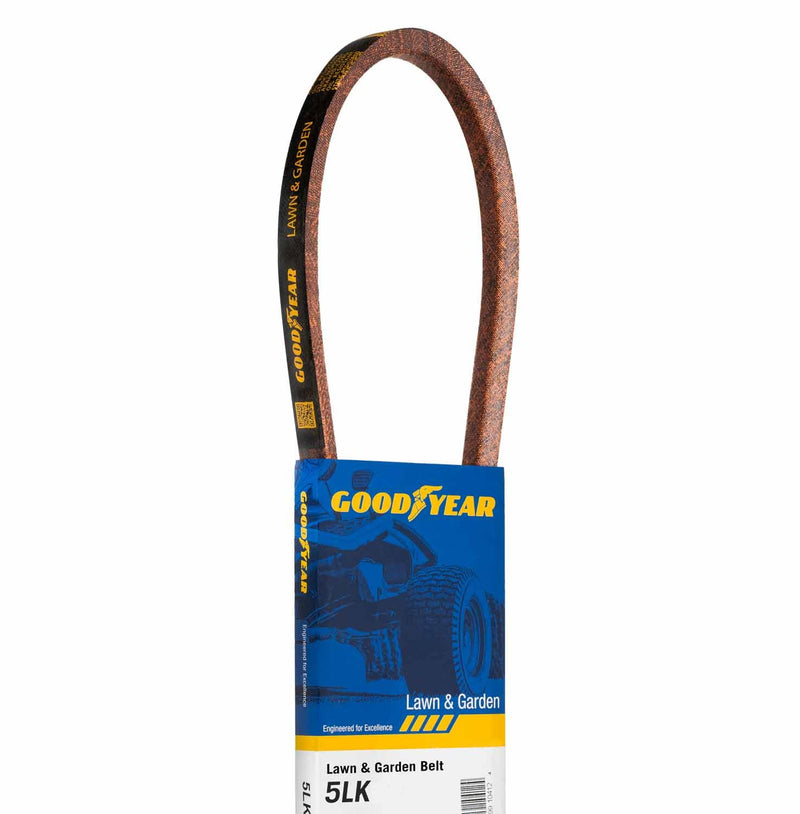 Goodyear 5LK390 Lawn and Garden Aramid V-Belt 5/8 x 39 in 5/8 inch Top Width X 39 inches Long