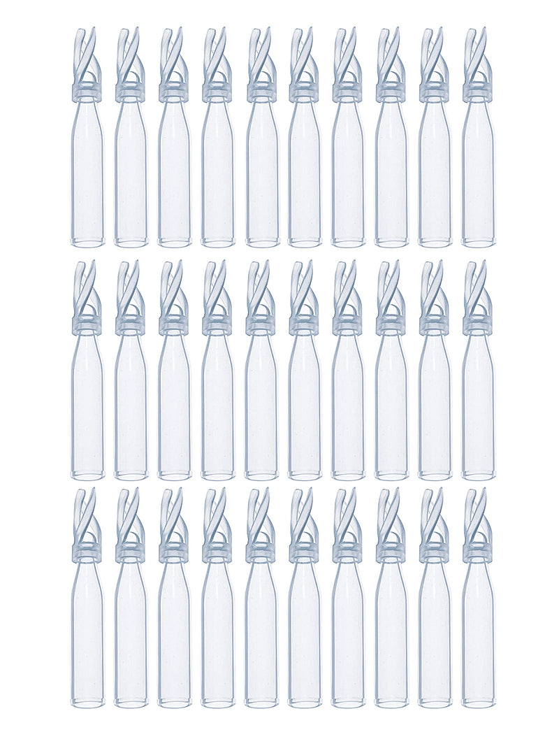 100PCS HPLC Vial Insert, 9-425 Vials Glass Insert, Low Volume Insert, Polyspring Insert Clear Glass Fit for 2ml Autosample Vials