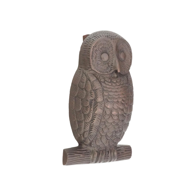 Infinity Decor Solid Brass Owl Shaped Door Knocker in Aged Bronze Finish – Premium Quality Hand Door Knocker for Entrance Front Door Furniture