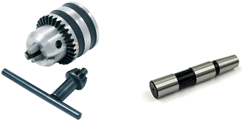 HHIP 9999-0013 3/8" JT2 Drill Chuck with 1/2" Straight Shank Arbor 1/2" Capacity 1/2" Straight Arbor
