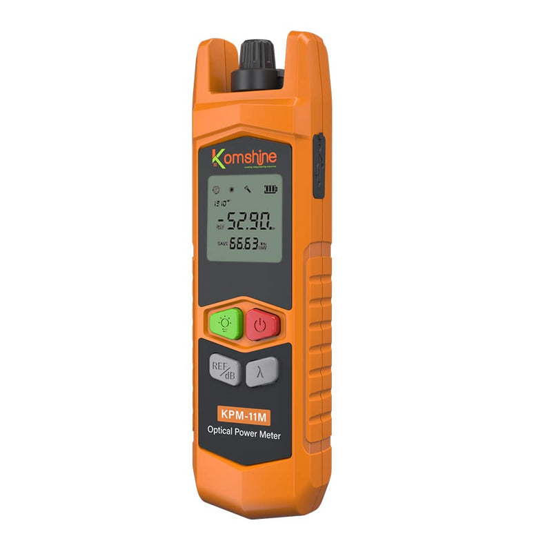 '-50+26dBm Fiber Optic Loss Tester Optical Fiber Power Meter Komshine KPM-11M 2.5mm Universal Connector KPM-11M (-50~+26dBm)