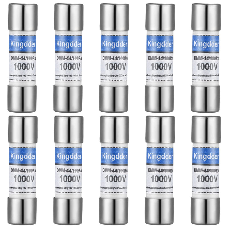 Kingdder Digital Multimeter Fuse DMM-44/100 440MA 1000V DMM Replacement Fast Acting DMM Replacement Agent Fuse 10 x 35 mm, 3/8 Inch x 1-1/2 Inch(10 Pcs)