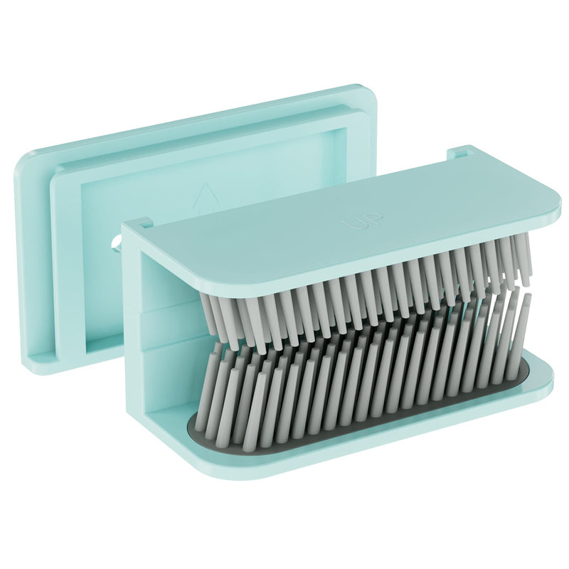 Hair Catcher, Hair Trap for Shower Drain, Reusable Shower Wall Hair Collector, Snare, and Drain Protector, Silicone Hair Grabber for Bathroom Bathtub (Blue) Blue