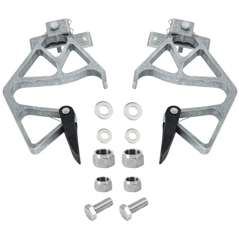 Aluminum Extension Ladder Locks for Werner 28-11 Rung Lock Kit Silver