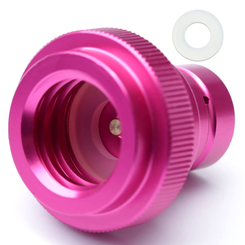 CO2 Quick Adapter Upgraded for Soda Water Bubbler Compatible with DUO/Terra/Art, Soda Maker Valve Refill Accessories for Quick Connecting Universal CO2 Cylinder with TR21-4 Male Thread, purple