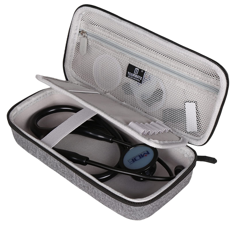 Hard Stethoscope Case for 3M Littmann Classic III/Lightweight II S.E. /Cardiology IV Diagnostic/MDF Acoustica Deluxe Stethoscopes, Case Only (Blue) Black