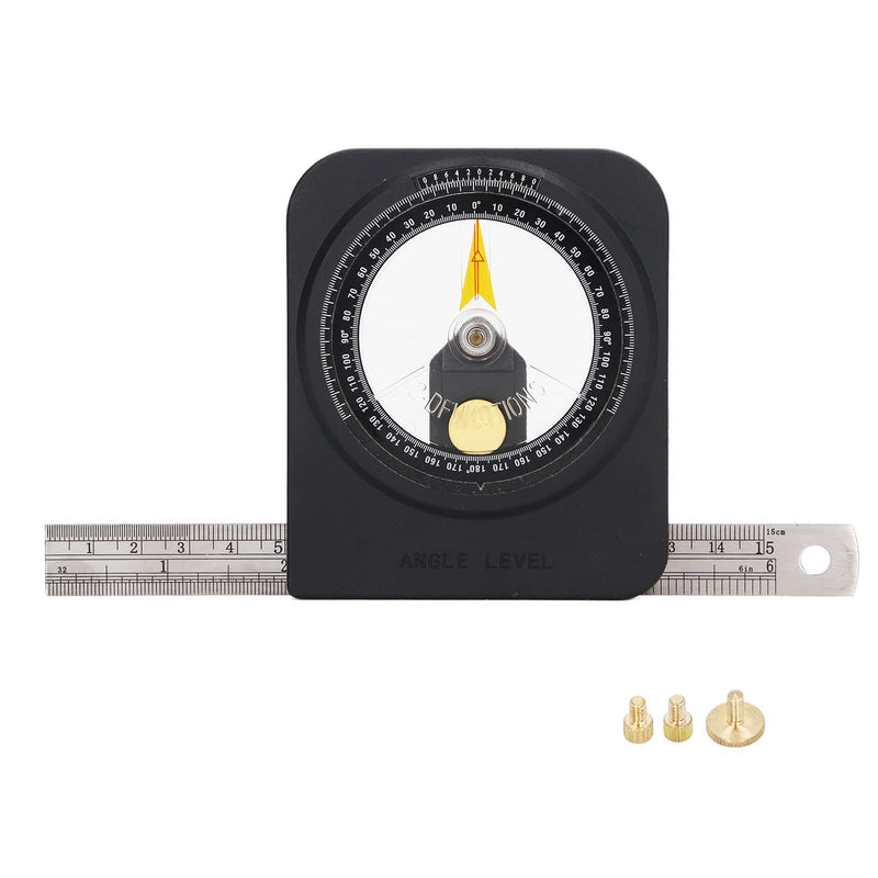 Garosa Magnetic Angle Finder, Stainless Steel Goniometer with Bidirectional Magnetic Stripe for Accurate Angle Detection in Construction and DIY Projects