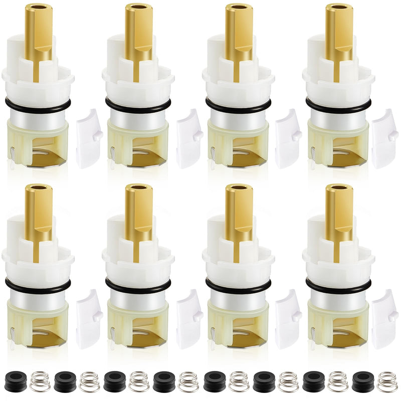 8 Pieces Rp25513 Faucet Cartridge Replacement Parts Repair Kit with Rp4993 Seat and Spring, 8 Cartridge for Kitchen Bathroom Faucet
