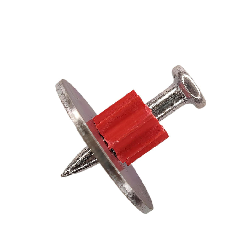 1" Powder Actuated Fasteners, Drive Pins with 1" Wahser, PW100, 100pcs/pack 1" 100