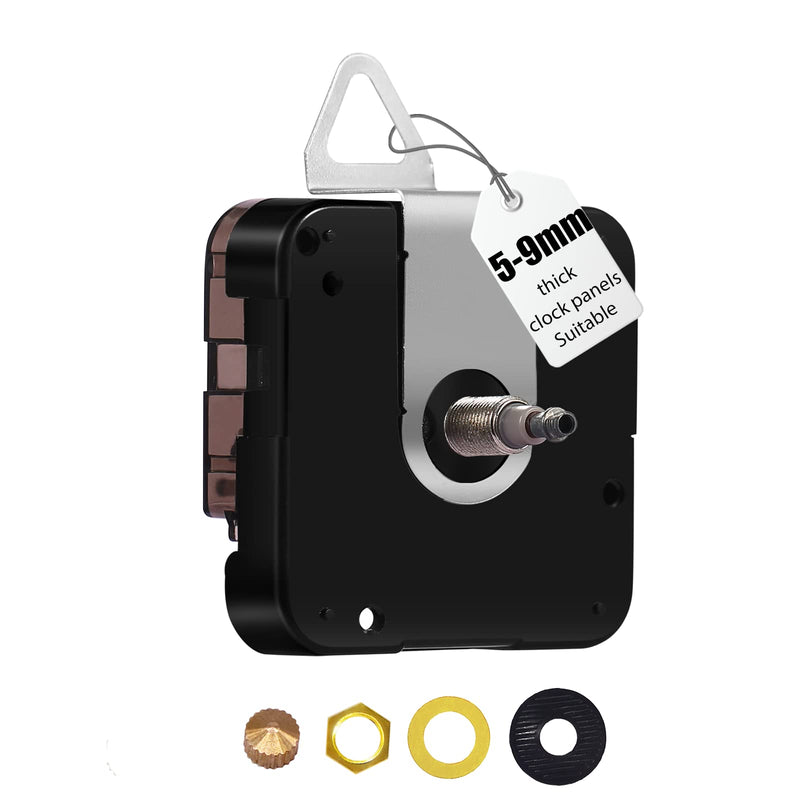 Large Wall Clock 12888 Movement Replacement, I Axis Shaft High Torque Clock Parts, Quartz Clock Mechanism Battery Operated, Giant Wall Clock Motor Repair DIY (DW-12888-I, No Hands) Thread Length: 12mm(15/32 inches) No Clock Hands