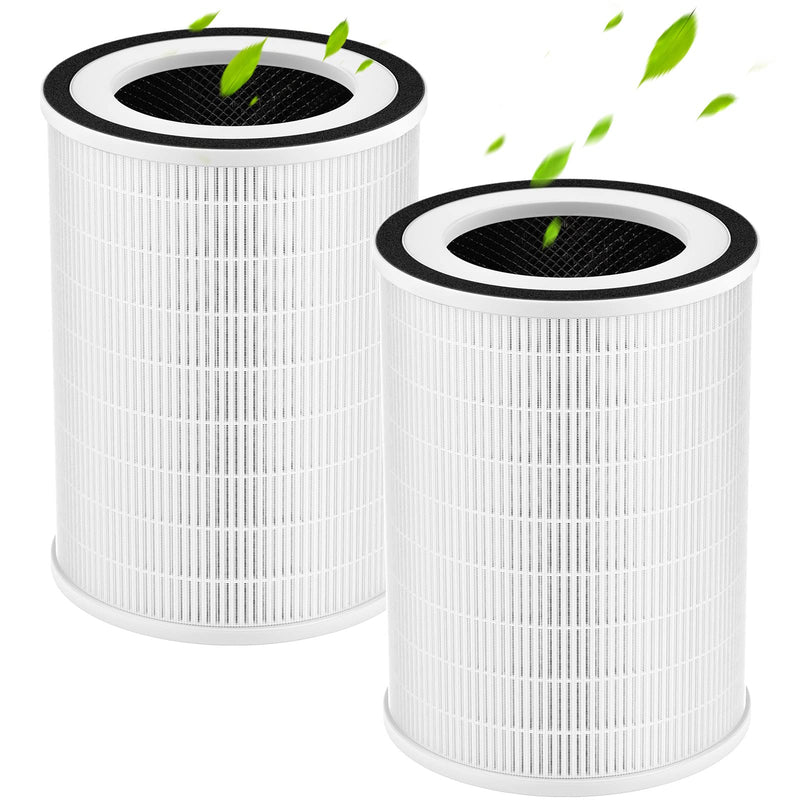 KILO Replacement Filter for Afloia KILO Air Purifier, White, 2 Pack White-Regular