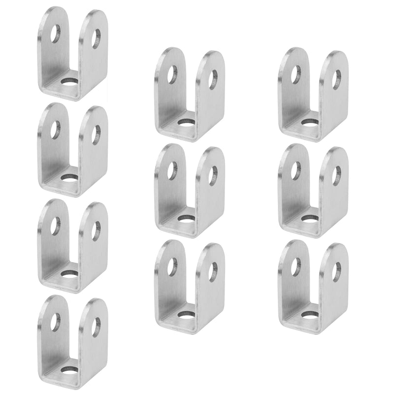 GBGS 10 Pcs U Bracket for 3/4" Panels,Bracket Stamped 304 Stainless Steel