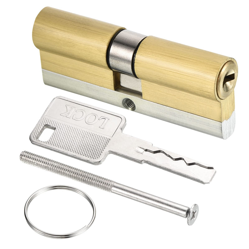 PATIKIL 40/40 (80mm Overall) European Double Lock Cylinder, Door Cylinder Lock with 8 Keys for Wooden Doors, Aluminum Doors 80mm