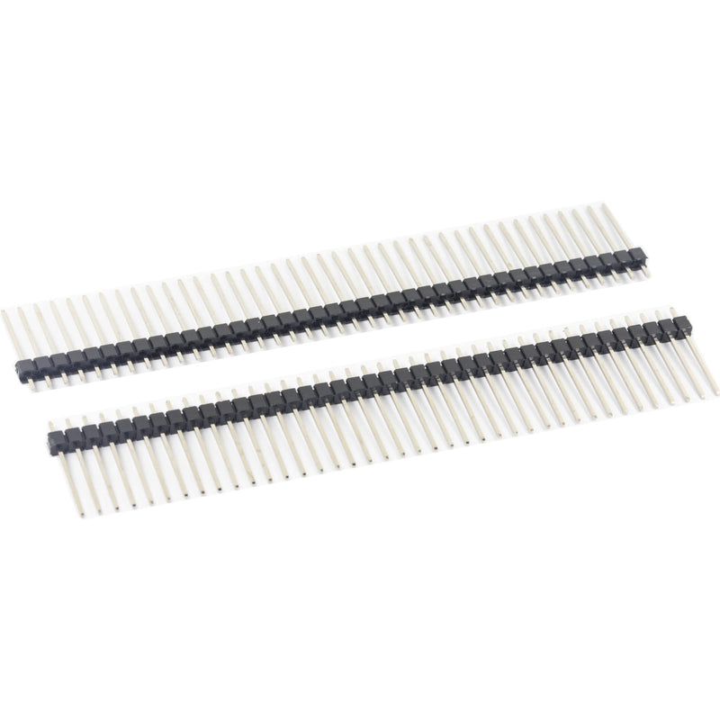 20pcs Break Away Strip Headers 1x40 40 Pin Headers Male 2.54mm / 0.1" Single Row Straight Needle Connector (19mm / 0.75")