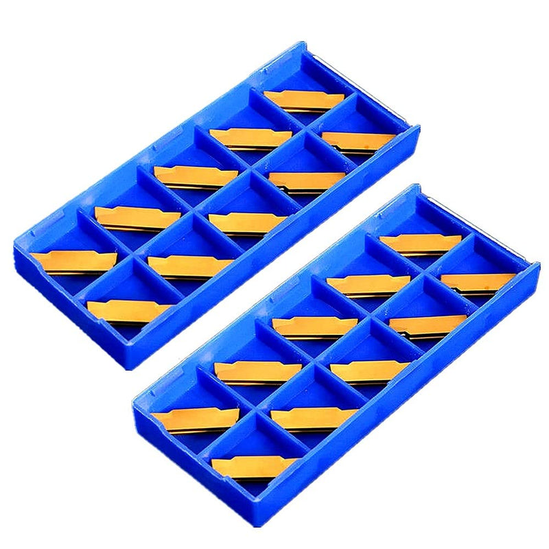 20pcs MGMN300-M Carbide Grooving Inserts, CNC Carbide Turning Inserts Lathe Inserts Cutters for MGEHR/MGIVR Lathe Holders