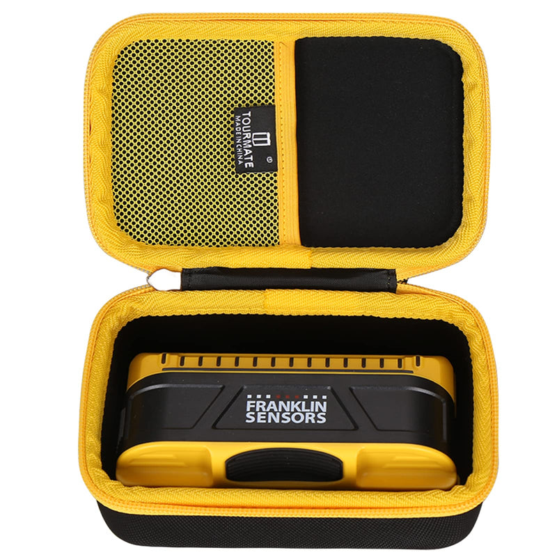 Hard Case Compatible for Franklin Sensors ProSensor M90/M150/T11/X1100 Professional Stud Finder - Tourmate (Case Only) Black + Yellow