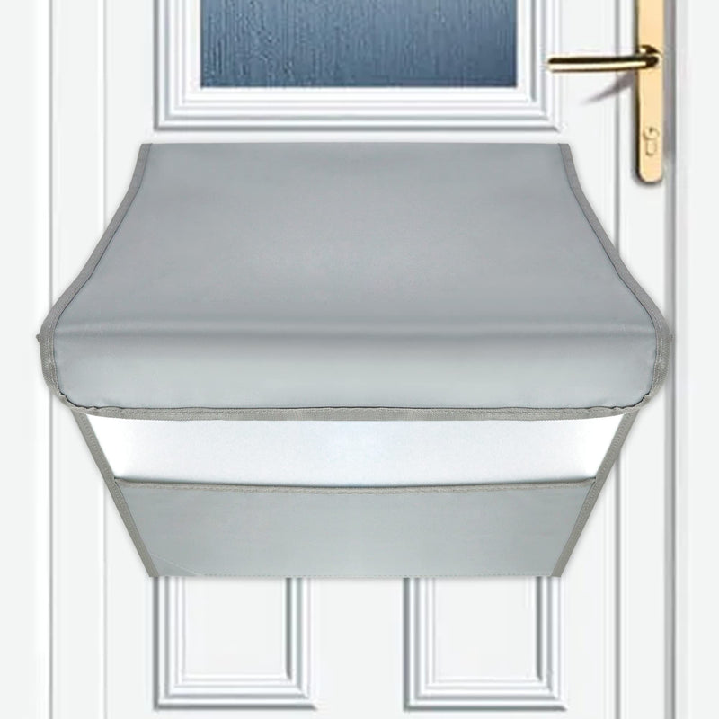 Mail Slot Catcher for Door Mail Slot, Grey Mail Catcher Bag, Indoor Mail Slot Cover Interior Draft Stopper, Large Size, Self-Adhesive, Large Capacity, Practical Garage Door Accessories Gray
