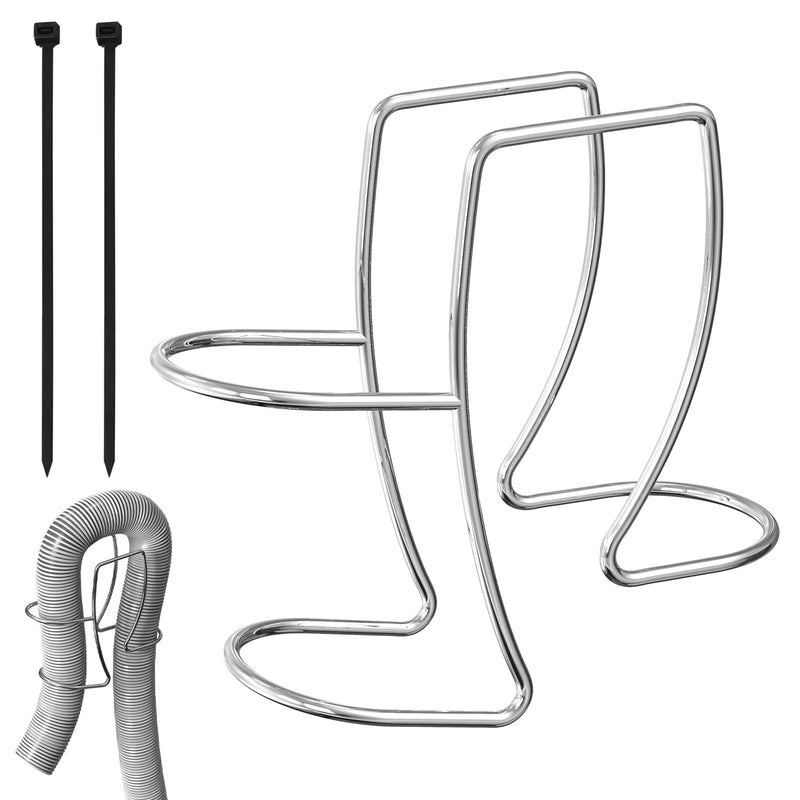 Washing Machine Drain Hose Holder, Adjustable Drain Hose Holder Clamp Hook 304 Stainless Steel Hose Guide Clip Fits All Drain Hose