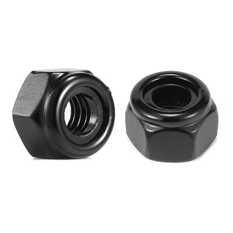 5/16-18 Nylon Insert Hex Lock Nuts 50Pcs 304 Stainless Steel Locknuts, Hex Drive, Bright Finish, Black Oxide by SG TZH 50 5/16-18