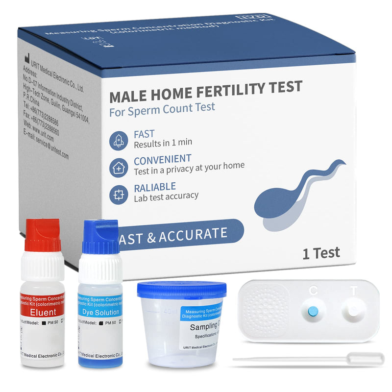 MIORIT Fertility Home Test Kit for Men - Shows Sperm Normal or Low ...