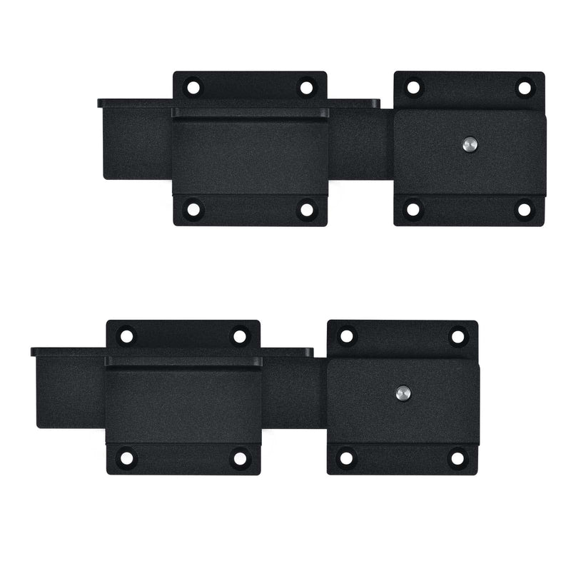 Flip Gate Latch Lock with Padlock Hole 2Pack, 3.5mm Heavy Duty Aluminum Alloy Adjustable Door Latch for Sliding Swing Open Door, Outdoor Gate, Wooden Fence, Barn Door, Shed, Garage, Yard 2 Pack