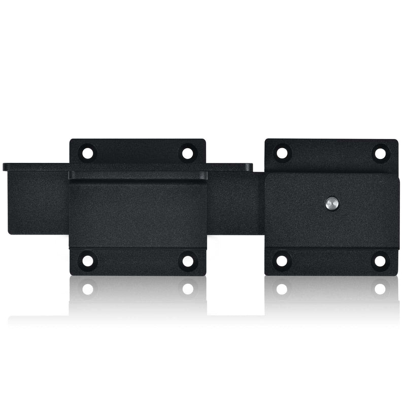 3Pack Flip Gate Latch Lock with Padlock Hole, 3.5mm Aluminum Alloy Door Latch for Outdoor Wooden Fence, Swing Open Gate, Double Gate, Barn Door, Shed, Vinyl Fence, Yard, Black