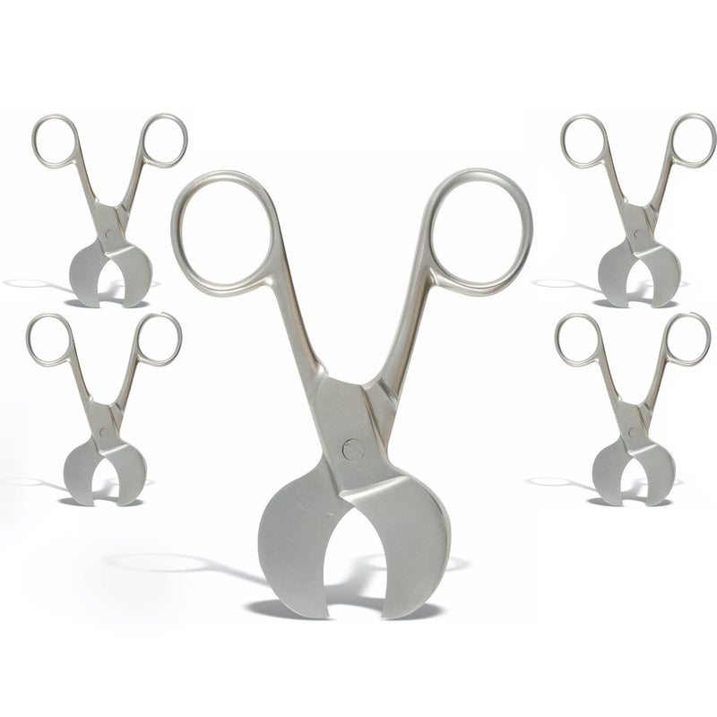 Set of 5 Piece Umbilical Cord Scissor 4.5" USA Pattern OB/GYN Surgical Veterinary Instrument