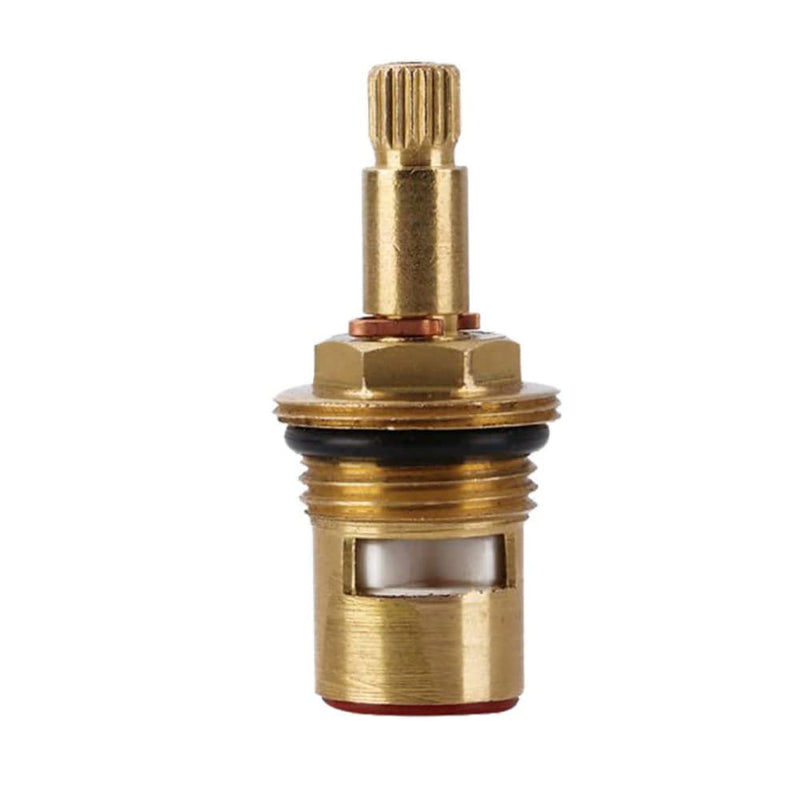 Faucet Ceramic Cartridge Valve, G1/2" Brass Tap Ceramic Disc Cartridges Replacement for Hot Cold Water (Type F2- H49mm) Type F2- H49mm