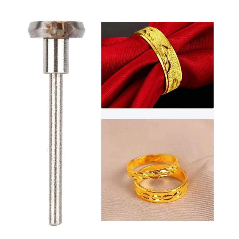 SYH&AQYE Diamond Cut Flywheel Shank, 3.5cm/1.4in Diamond Cutting Tool, Durable Jewelry Cutting Engraving Making Accessory for Jewelry Cutting Engraving (120degree) 120degree