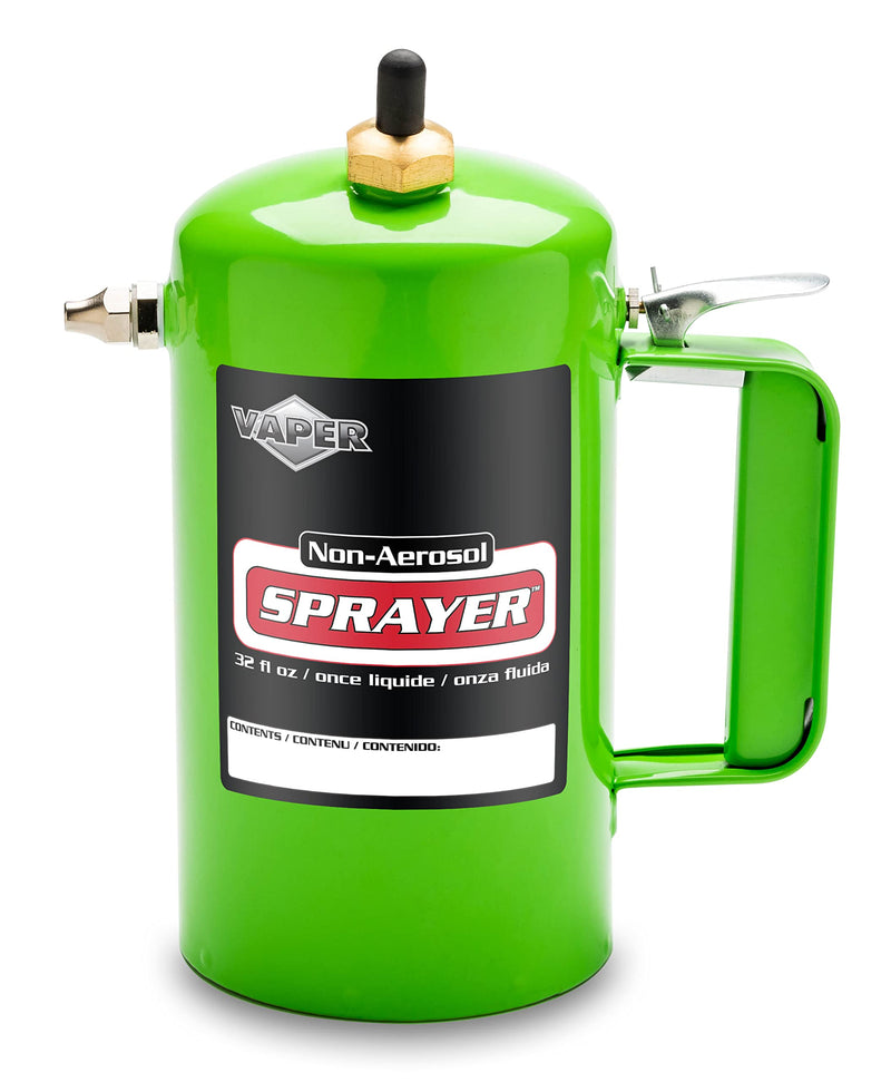 Vaper 19425 Spot Spray Non-Aerosol Sprayer, Pin Stream Brass Nozzle, Green 32 Ounces