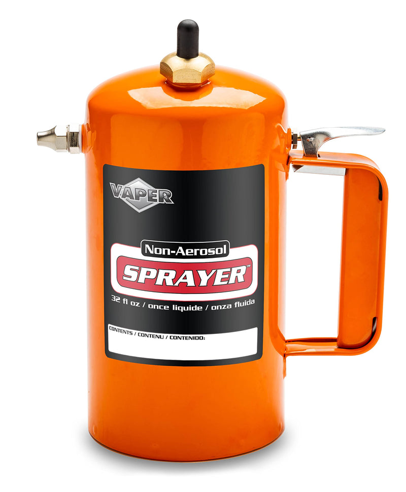 Vaper 19423 Spot Spray Non-Aerosol Sprayer, Pin Stream Brass Nozzle, Orange
