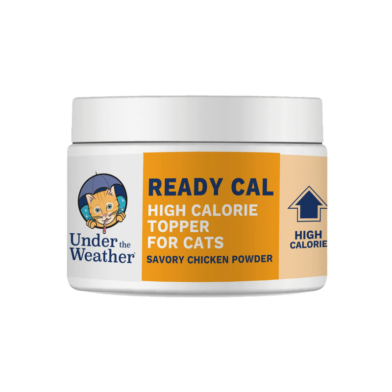 Under the Weather Ready Cal Powder for Cats | High-Calorie, Weight Gainer, Appetite Stimulant, Energy Booster Pet Supplement | 8 Ounces For Cats - Ready Cal Powder