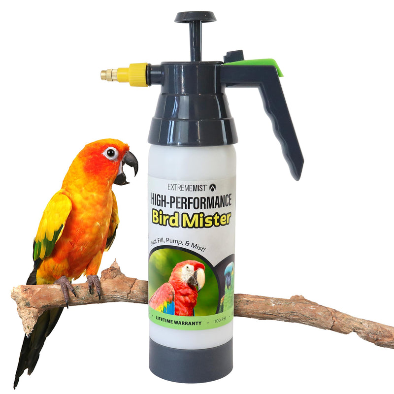 EXTREMEMIST High-Performance Bird Sprayer | Ultrafine Avian Pump Mister | Handheld Pet Bird Bath Mister | Adjustable Nozzle | Bird Cage Cleaner | Perfect for Macaws, Cockatiels, Parrots & More - 20oz