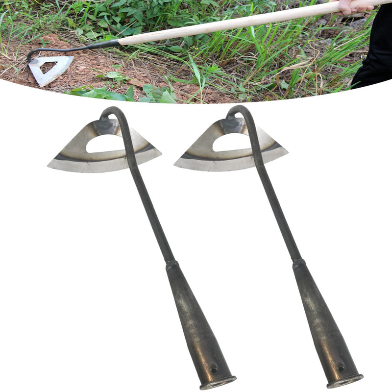 Garden Hoe All-Steel Hardened Hollow Hoe, Sharp Durable Garden Weeding Tools, Garden Edger Weeder Portable Household Vegetable Garden Shovel for Backyard Loosening Farm Planting Weeding 2Pack